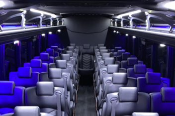Bentonville Charter Bus Interior