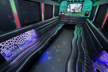 Bentonville Limo Bus Interior
